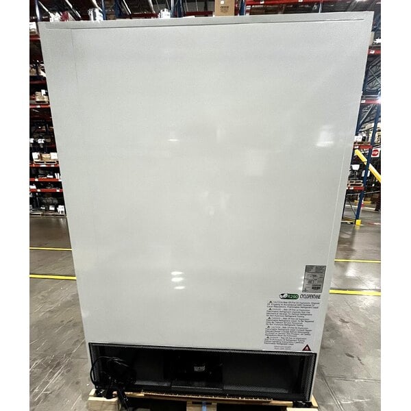 Scratch and Dent MainStreet Equipment GMC-49 52 3/4" White Swing Glass Door Merchandiser Refrigerator - 120V