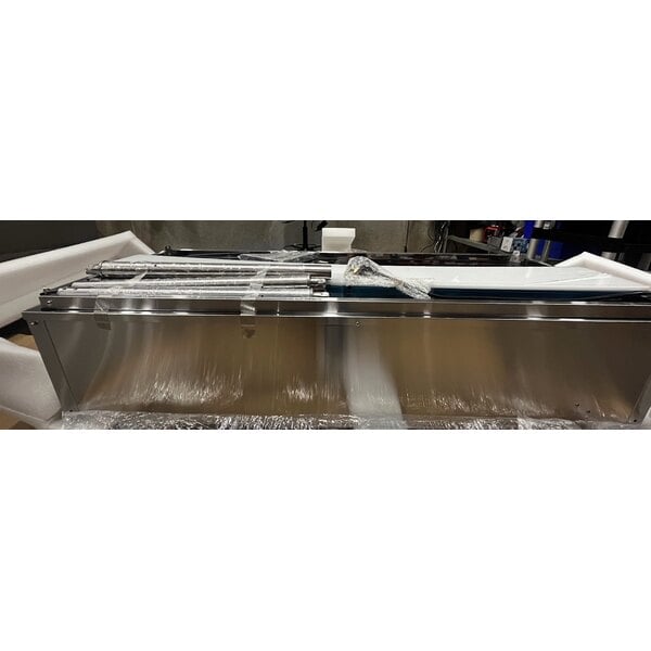 Scratch and Dent Avantco STE-4SA Four Pan Open Well Electric Steam Table with Undershelf - 120V, 2000W