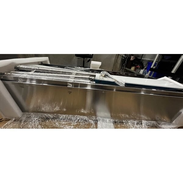 Scratch and Dent Avantco STE-4SA Four Pan Open Well Electric Steam Table with Undershelf - 120V, 2000W