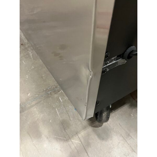 Scratch and Dent Avantco SS-3R-HC 81 5/16" Stainless Steel Solid Door Reach-In Refrigerator