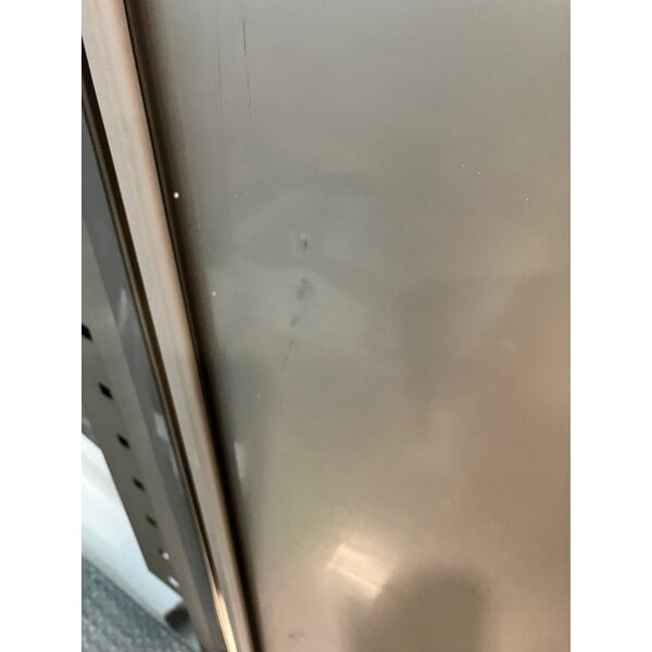 Scratch and Dent Avantco SS-3R-HC 81 5/16" Stainless Steel Solid Door Reach-In Refrigerator