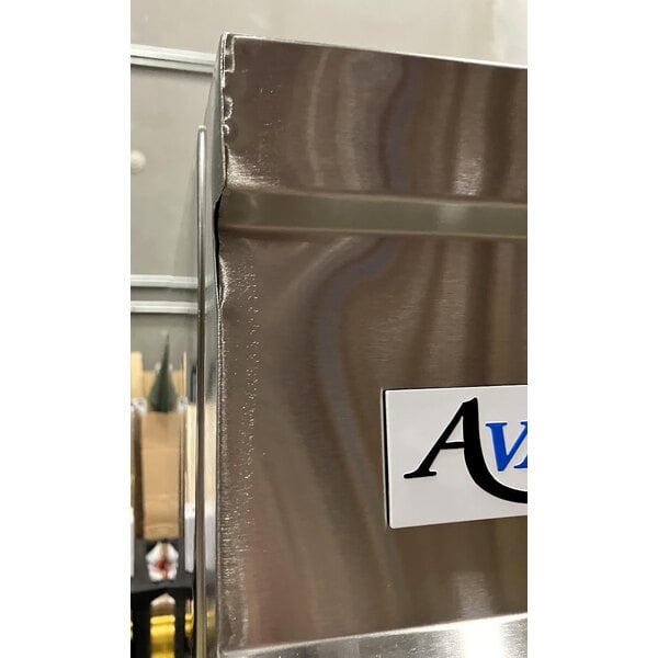 Scratch and Dent Avantco SS-3R-HC 81 5/16" Stainless Steel Solid Door Reach-In Refrigerator