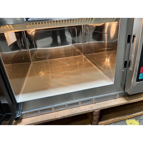 Scratch and Dent Solwave Stackable Commercial Microwave with Large 1.2 cu. ft. Interior and Push Button Controls - 1,200W, 120V