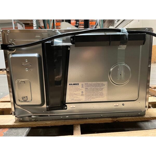 Scratch and Dent Solwave Stackable Commercial Microwave with Large 1.2 cu. ft. Interior and Push Button Controls - 1,200W, 120V