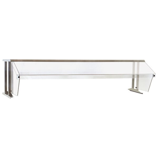 Scratch and Dent Eagle Group BS1-HT5 79" x 25 5/8" Stainless Steel Buffet Shelf with Sneeze Guard