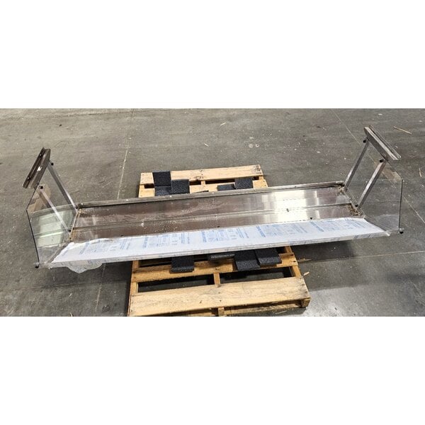 Scratch and Dent Eagle Group BS1-HT5 79" x 25 5/8" Stainless Steel Buffet Shelf with Sneeze Guard
