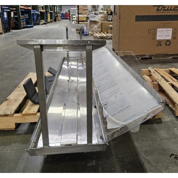 Scratch and Dent Eagle Group BS1-HT5 79" x 25 5/8" Stainless Steel Buffet Shelf with Sneeze Guard