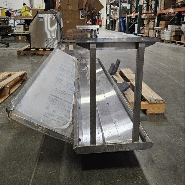 Scratch and Dent Eagle Group BS1-HT5 79" x 25 5/8" Stainless Steel Buffet Shelf with Sneeze Guard