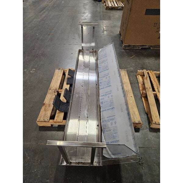 Scratch and Dent Eagle Group BS1-HT5 79" x 25 5/8" Stainless Steel Buffet Shelf with Sneeze Guard