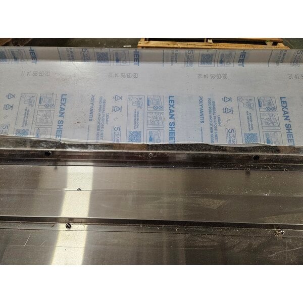 Scratch and Dent Eagle Group BS1-HT5 79" x 25 5/8" Stainless Steel Buffet Shelf with Sneeze Guard