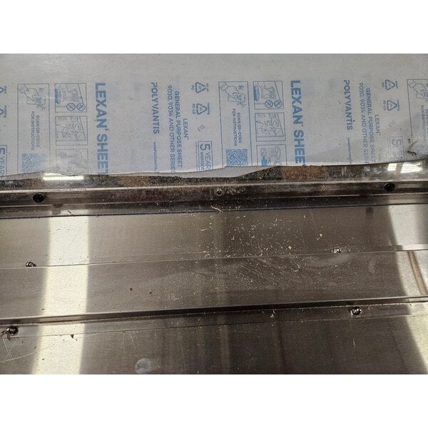 Scratch and Dent Eagle Group BS1-HT5 79" x 25 5/8" Stainless Steel Buffet Shelf with Sneeze Guard