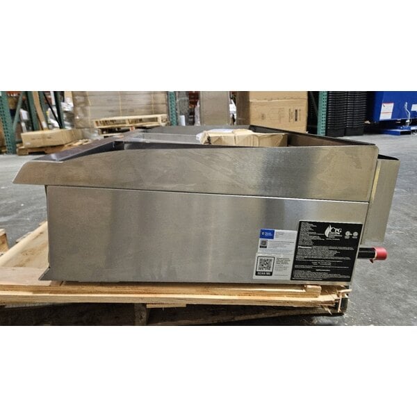 Scratch and Dent Cooking Performance Group GM-CPG-48-NL 48" Gas Countertop Griddle with Manual Controls - 120,000 BTU