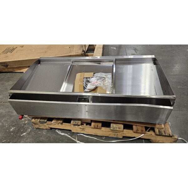 Scratch and Dent Cooking Performance Group GM-CPG-48-NL 48" Gas Countertop Griddle with Manual Controls - 120,000 BTU