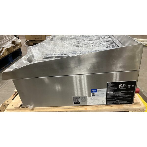 Scratch and Dent Cooking Performance Group CL-CPG-60-NL 60" Gas Lava Briquette Charbroiler - 200,000 BTU