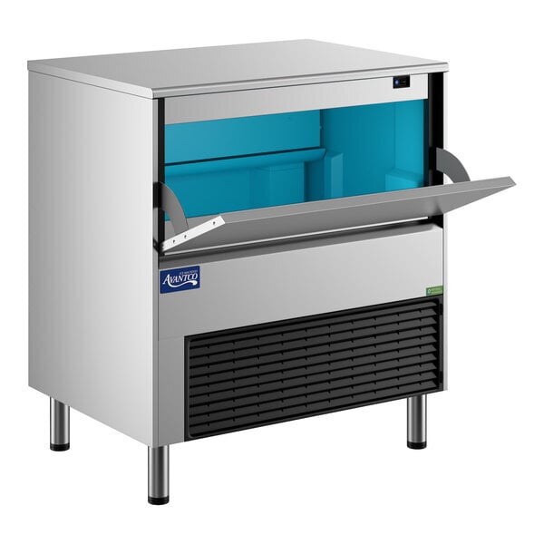 Scratch and Dent Avantco Ice Diamond EUC-H-340-A Air-Cooled Undercounter Half Cube Ice Machine with 99 lb. Storage Bin - 342 lb., 115V