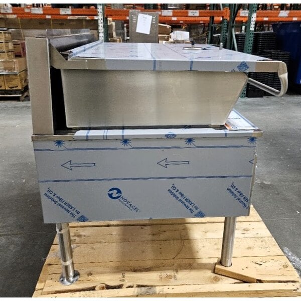 Scratch and Dent Cleveland SGL-40-TR Natural Gas 40 Gallon DuraPan Open Base Tilt Skillet - 130,000 BTU