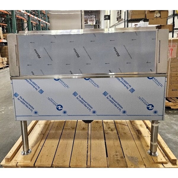 Scratch and Dent Cleveland SGL-40-TR Natural Gas 40 Gallon DuraPan Open Base Tilt Skillet - 130,000 BTU