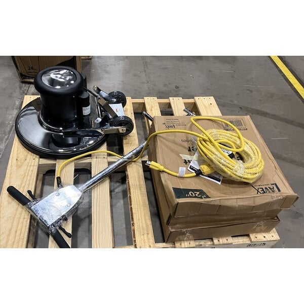 Scratch and Dent Lavex 20" Single Speed Rotary Floor Cleaning Machine - 175 RPM