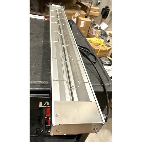Scratch and Dent Hatco GRAH-60 60" Glo-Ray High Wattage Infrared Food Warmer with Toggle Controls, 6" Chains, and S-Hooks - 120V, 1,400W