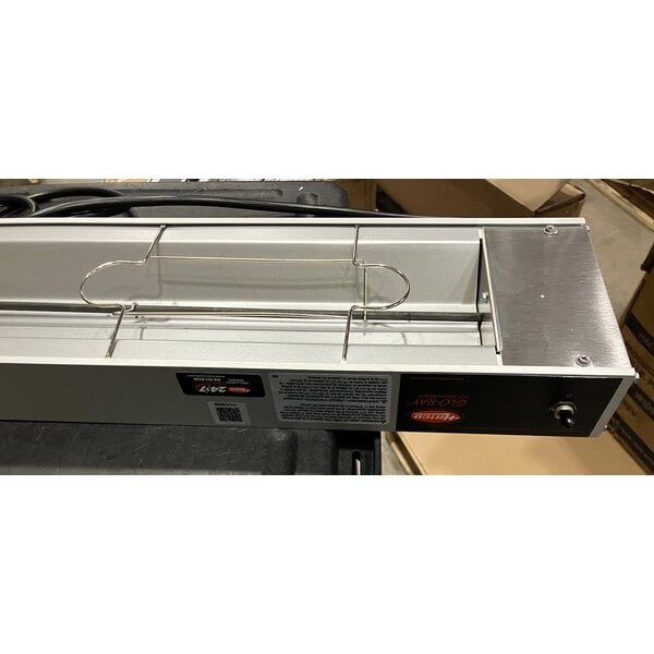 Scratch and Dent Hatco GRAH-60 60" Glo-Ray High Wattage Infrared Food Warmer with Toggle Controls, 6" Chains, and S-Hooks - 120V, 1,400W