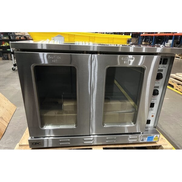 Scratch and Dent Cooking Performance Group FECD-100-D Single Deck Standard Depth Full Size Electric Convection Oven - 240V, 1 Phase, 11.9 kW