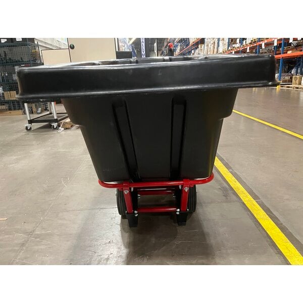Scratch and Dent Rubbermaid® FG130500BLA BRUTE Black 0.5 Cubic Yard Standard-Duty Tilt Truck / Trash Cart (850 lb.)