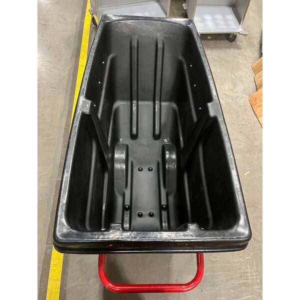 Scratch and Dent Rubbermaid® FG130500BLA BRUTE Black 0.5 Cubic Yard Standard-Duty Tilt Truck / Trash Cart (850 lb.)