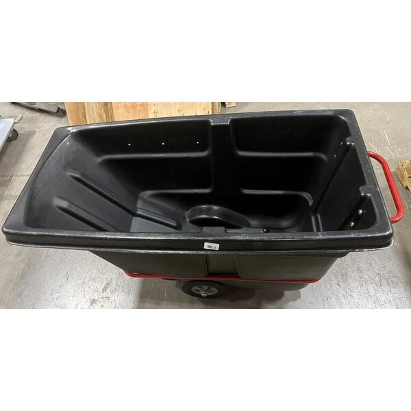 Scratch and Dent Rubbermaid® FG130500BLA BRUTE Black 0.5 Cubic Yard Standard-Duty Tilt Truck / Trash Cart (850 lb.)