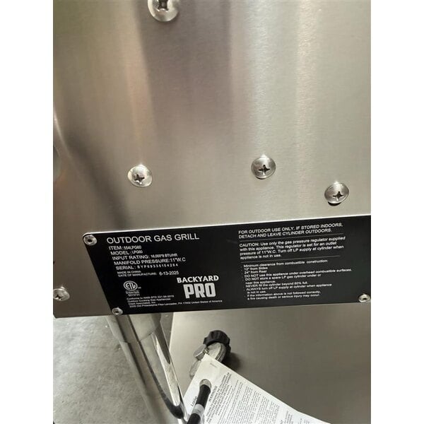 Scratch and Dent Backyard Pro LPG60 60" Stainless Steel Liquid Propane Outdoor Grill