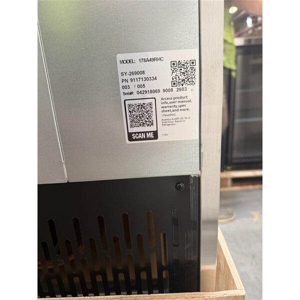 Scratch and Dent Avantco A-49R-HC 54" Solid Door Reach-In Refrigerator
