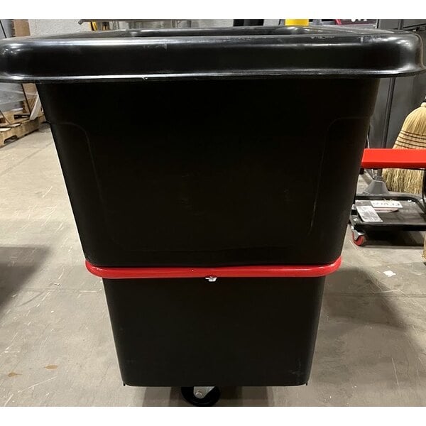 Scratch and Dent Rubbermaid® FG471200BLA Black 12 Cu. Ft. Utility Cube Truck (800 lb.)