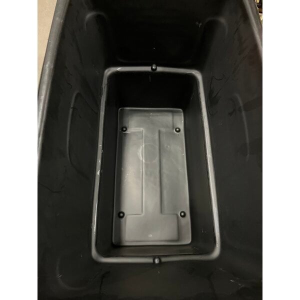 Scratch and Dent Rubbermaid® FG471200BLA Black 12 Cu. Ft. Utility Cube Truck (800 lb.)