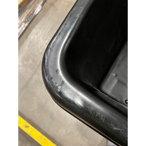 Scratch and Dent Rubbermaid® FG461200BLA Black 12 Cu. Ft. Bulk Cube Truck (400 lb.)