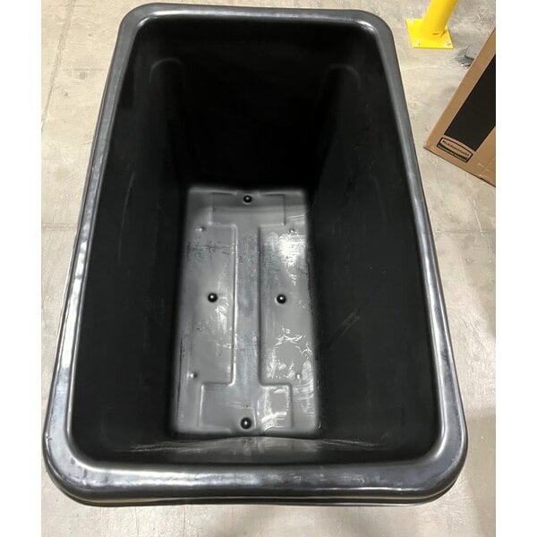 Scratch and Dent Rubbermaid® FG461200BLA Black 12 Cu. Ft. Bulk Cube Truck (400 lb.)
