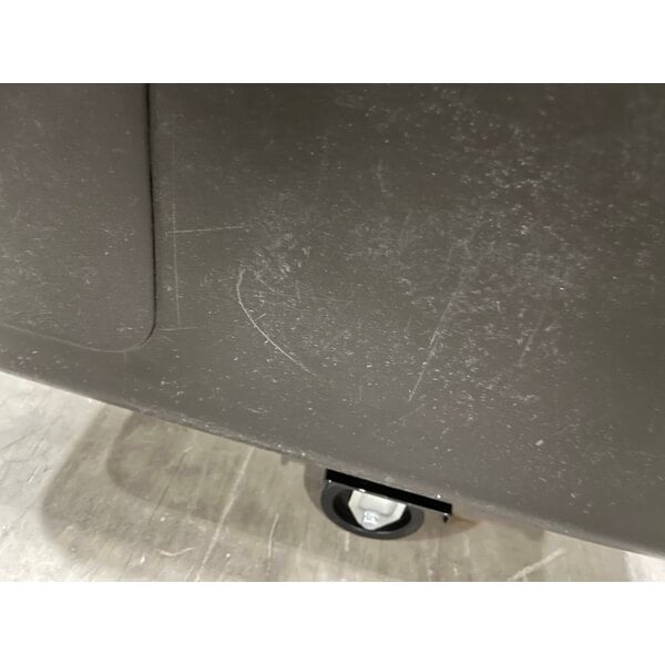 Scratch and Dent Rubbermaid® FG461200BLA Black 12 Cu. Ft. Bulk Cube Truck (400 lb.)