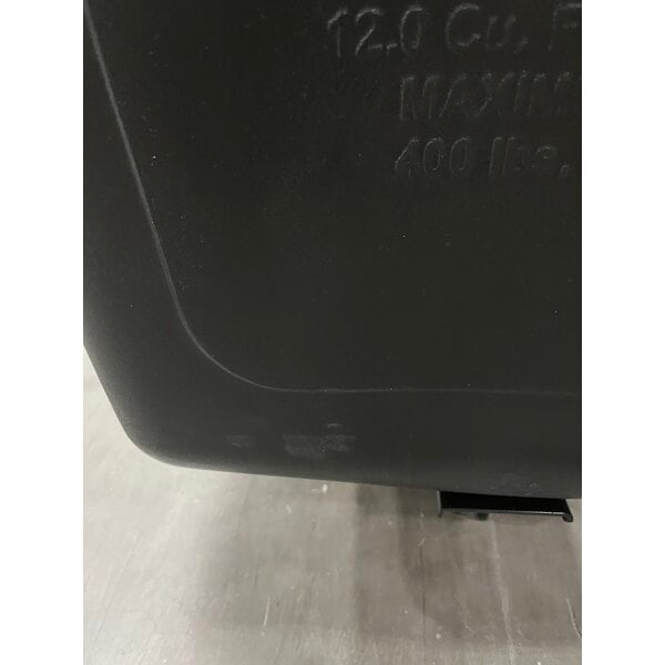 Scratch and Dent Rubbermaid® FG461200BLA Black 12 Cu. Ft. Bulk Cube Truck (400 lb.)