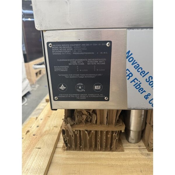 Scratch and Dent Wolf by Vulcan AGM60-NAT Natural Gas 60" Heavy-Duty Gas Countertop Griddle with Manual Controls - 135,000 BTU