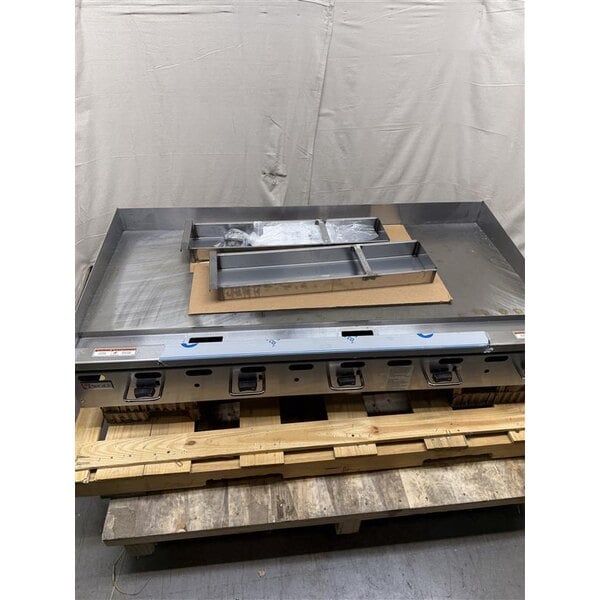 Scratch and Dent Wolf by Vulcan AGM60-NAT Natural Gas 60" Heavy-Duty Gas Countertop Griddle with Manual Controls - 135,000 BTU