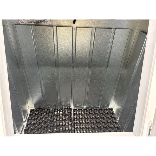 Scratch and Dent Leer 40ASL-R290 51" Outdoor Auto Defrost Ice Merchandiser with Slanted Front and Galvanized Steel Door