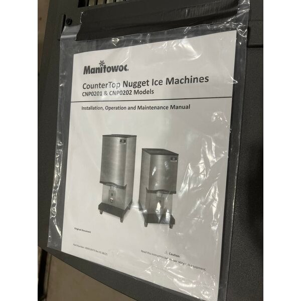 Scratch and Dent Manitowoc CNP0202A-161L 16 1/4" Air-Cooled Countertop Nugget Ice Maker / Water Dispenser with Lever Dispensing and 20 lb. Bin - 285 lb., 115V