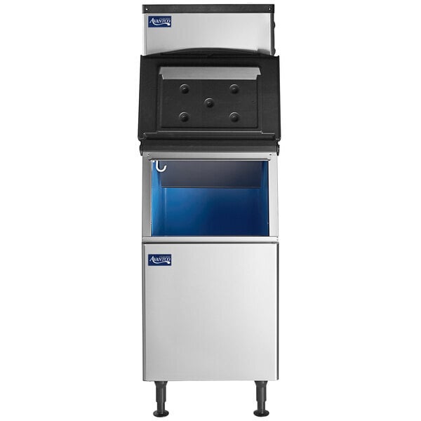 Scratch and Dent Avantco Ice KMC-F-322-A 22" Air-Cooled Modular Full Cube Ice Machine with 275 lb. Storage Bin - 344 lb., 115V