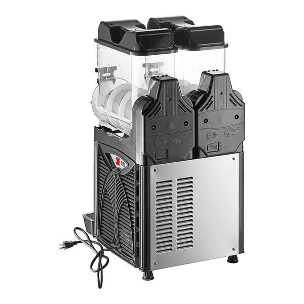 Scratch and Dent Carnival King Double 2.6 Gallon Pourover Granita / Slushy / Frozen Beverage Machine - 120V