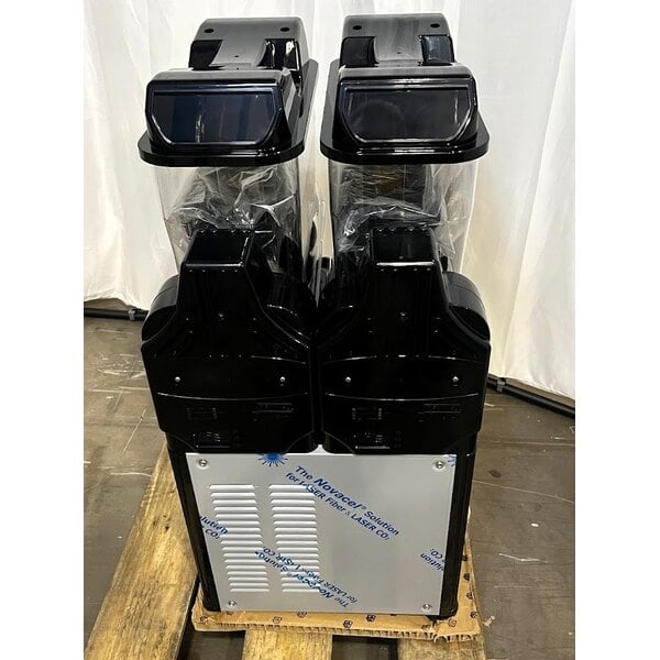 Scratch and Dent Carnival King Double 2.6 Gallon Pourover Granita / Slushy / Frozen Beverage Machine - 120V
