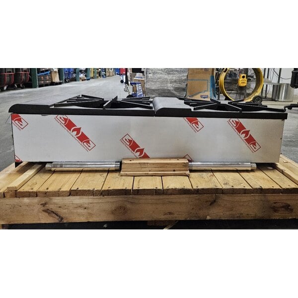 Scratch and Dent Vulcan VSP200F Natural Gas 2 Burner Stock Pot Range - 220,000 BTU