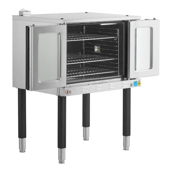 Scratch and Dent Cooking Performance Group FECD-100-B Single Deck Standard Depth Full Size Electric Convection Oven - 208V, 1 Phase, 11 kW