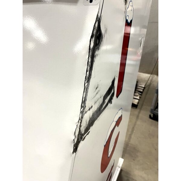 Scratch and Dent Leer 40ASL-R290 51" Outdoor Auto Defrost Ice Merchandiser with Slanted Front and Galvanized Steel Door