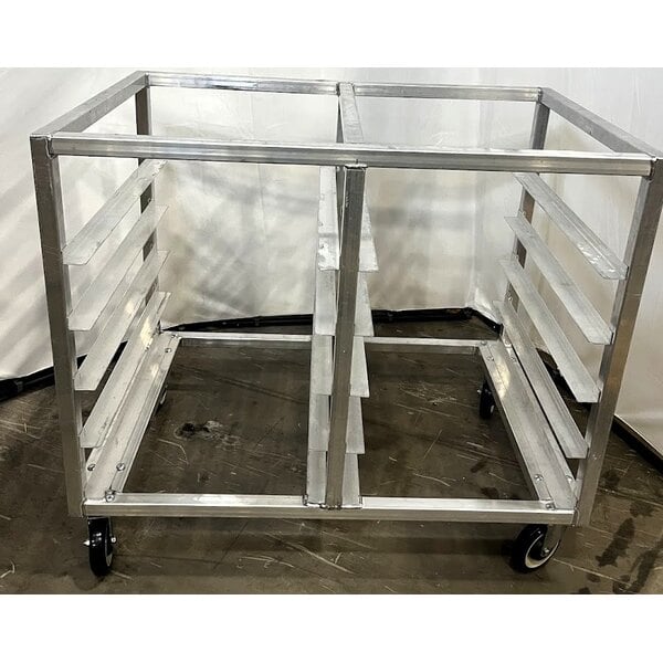 Scratch and Dent Channel 423A3 12 Pan Bottom Load Double Aluminum Bun / Sheet Pan Rack - Assembled