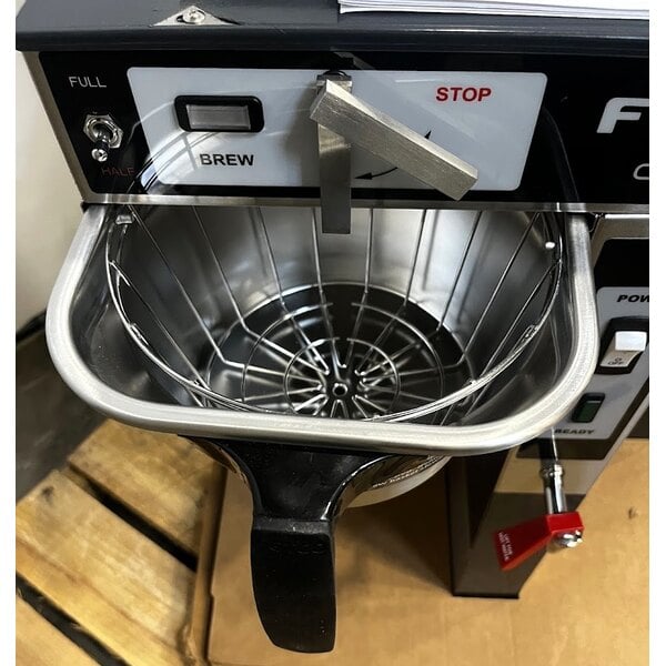 Scratch and Dent Fetco CBS-52H-15 C52016 Stainless Steel Twin Automatic Coffee Brewer - 120/208-240V
