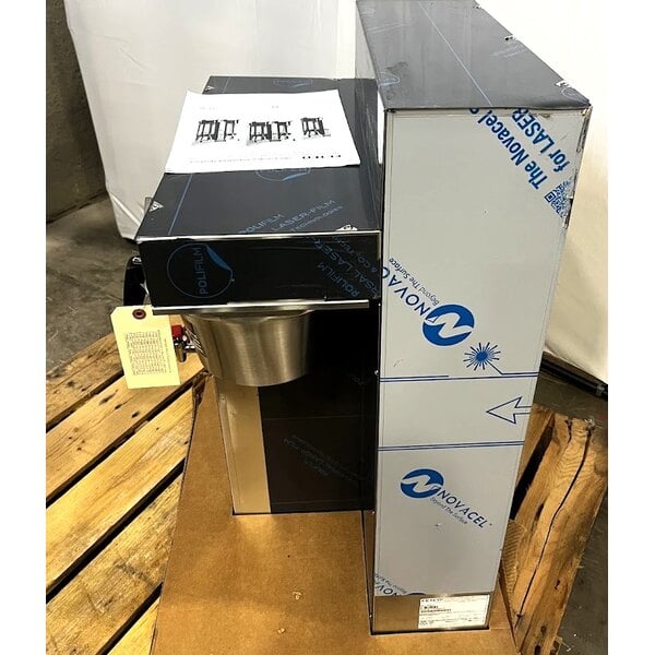 Scratch and Dent Fetco CBS-52H-15 C52016 Stainless Steel Twin Automatic Coffee Brewer - 120/208-240V