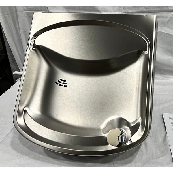 Scratch and Dent Zurn Elkay EZSDL Light Gray Wall Mount Non-Filtered Drinking Fountain with Extra Deep Basin - Non-Refrigerated